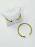 PULSERA DORADA ENTRELAZADO