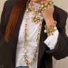 Perla Catena Long Necklace - Bijoux Espresso