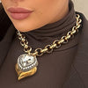 Heart Pendant Necklace - Bijoux Espresso