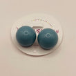 BALLSMANIA EARINGS CRYSTAL AQUA BLUE