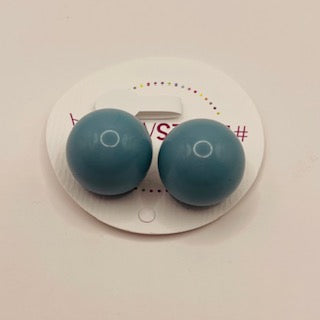 BALLSMANIA EARINGS CRYSTAL AQUA BLUE