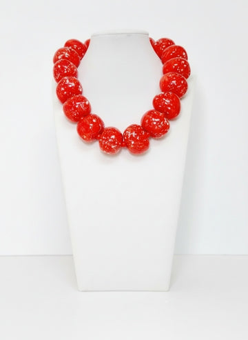 Beads Chunky Necklace - Cameo