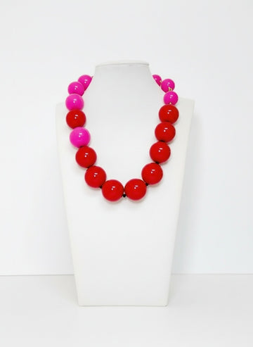 Beads Chunky Necklace - Cameo