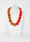 Beads Chunky Bicolor Necklace - Cameo