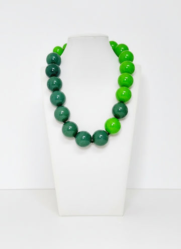 Beads Chunky Bicolor Necklace - Cameo