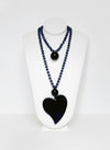 Rondelle Heart Necklace - Cameo