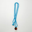 COLLAR CAMEO AZUL Y ESFERAS AZUL Y AMBAR
