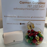 CARTERA PAOLA ACUÑA COLOR CREMA