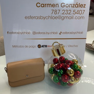 CARTERA PAOLA ACUÑA COLOR NUDE