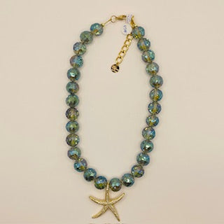 OLAYA NECKLACE CZECH CRYSTALS