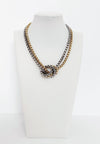 Collar Siena con cadena de doble nudo