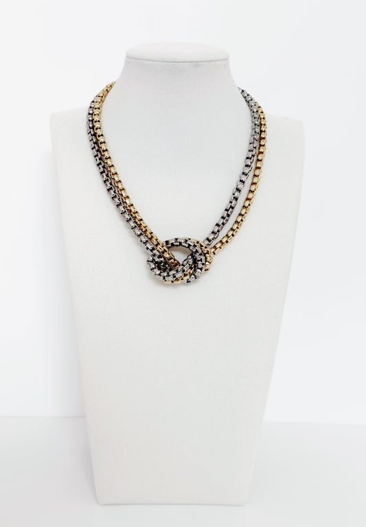 Siena Dual Knot Chain Necklace - Emilia Kipper