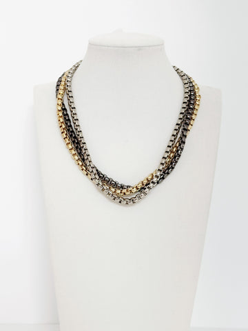 Verona Layered Dual Chain Necklace - Emilia Kipper