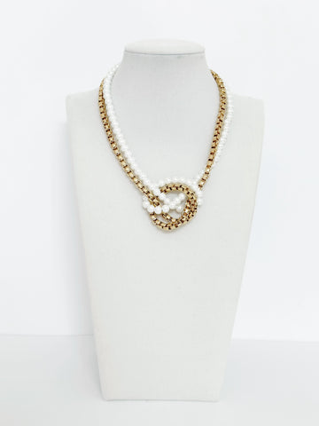 Rio Pearl Knot Necklace - Emilia Kipper