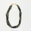 COLLAR CANUTILLOS NEGROS, DORADOS, PLATEADOS