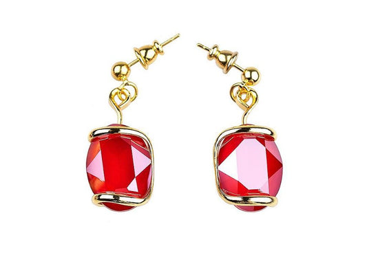 Candy Siam Murano Crystals Earings - Andrea Marazzini