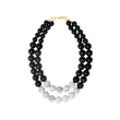 AILEEN BLACK ONYX & HOWLITE NECKLACE