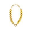 IANA NECKLACE GOLD ROUND INDIAN NECKLACE W/HEART