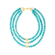 DIANA 3 LAYERS TURQUOISE NECKLACE