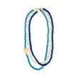 WINNIE THREE COLOR LONG WOOD NECKLACE