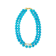 DAPHNE TURQUOISE NECKLACE - 2 LAYERS WITH PEARL