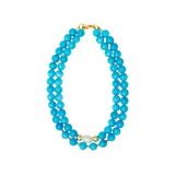 DAPHNE TURQUOISE NECKLACE - 2 LAYERS WITH PEARL