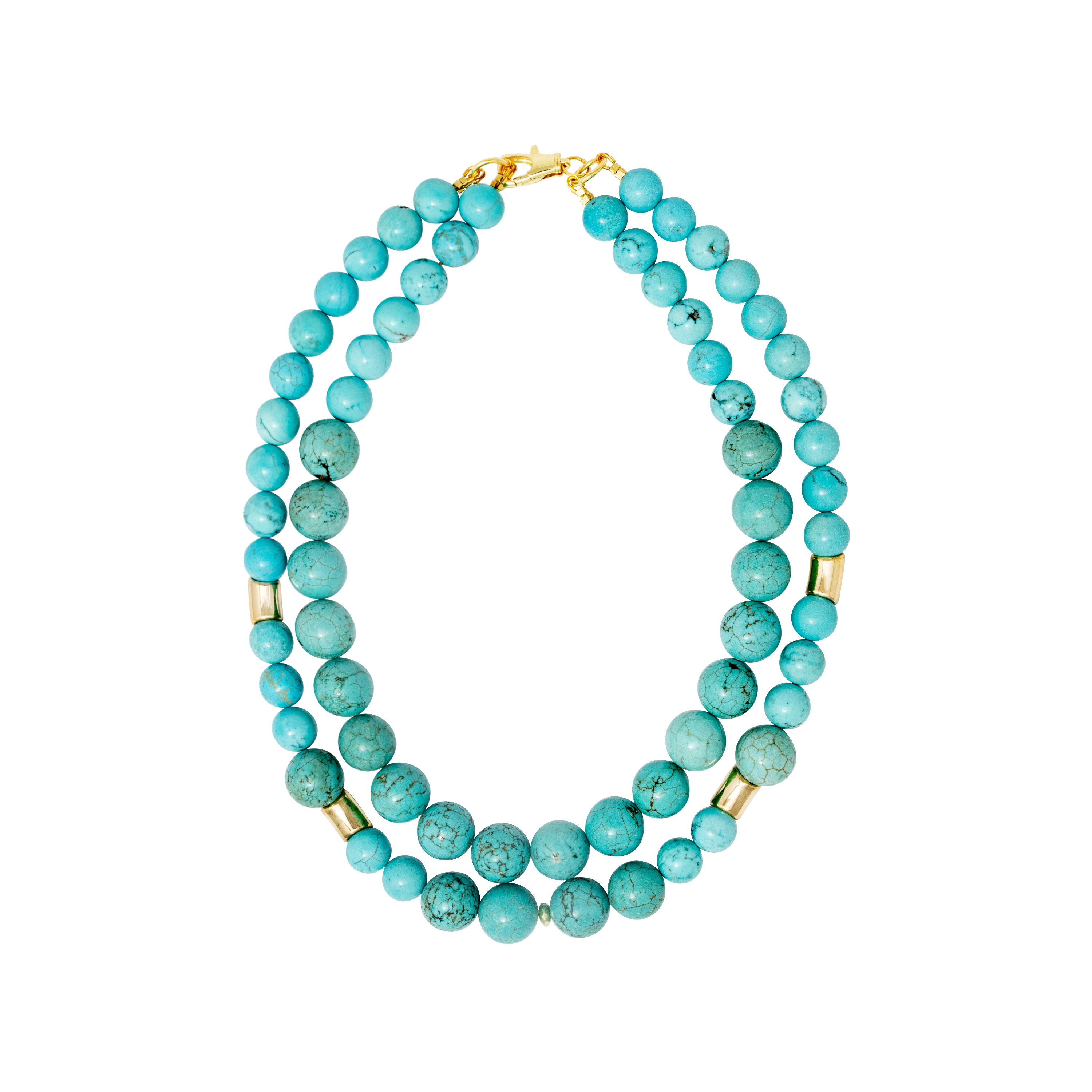 DESIRE TURQUOISE NECKLACE - 2 LAYERS