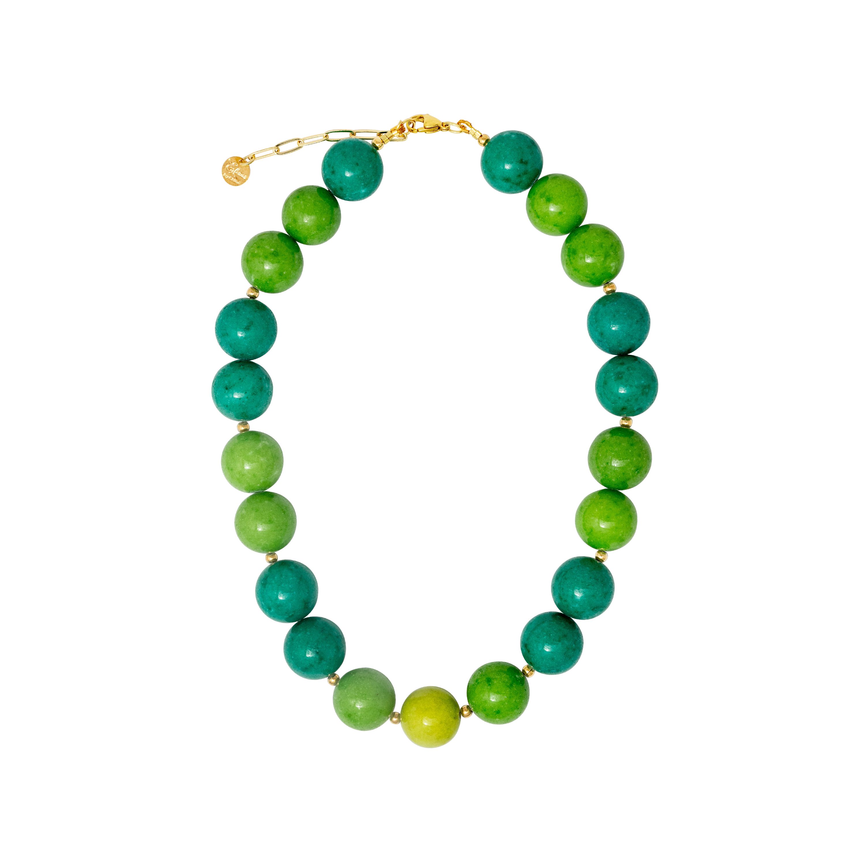 JANIRE JADE GREEN AND BLUE NECKLACE