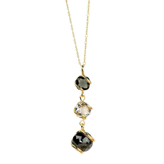 Big Bubble Black Pendant Necklace - Andrea Marazzini