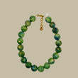 JULIET GREEN JADE NECKLACE WITH GOLD FLAKES