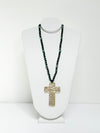 Golden Cross Rondelle Necklace - Yes or Yes
