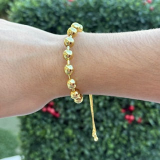 8MM TENNIS BRACELET GOLD