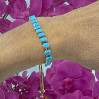 TENNIS BRACELET EN TURQUESAS