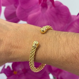 BANGLE DORADO ENTRELAZADO