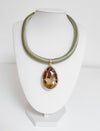 Teardrop Crystal Pendant Necklace