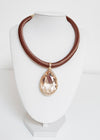 Teardrop Crystal Pendant Necklace