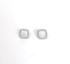 Square Crystal Stud Earrings
