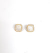Square Crystal Stud Earrings