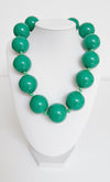 Chunky Resin Beaded Statement Necklace