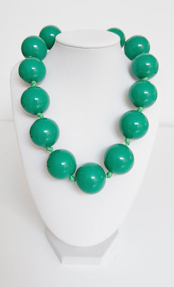 Chunky Resin Beaded Statement Necklace