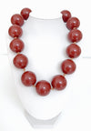 Chunky Resin Beaded Statement Necklace