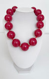 Chunky Resin Beaded Statement Necklace