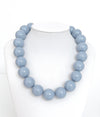 Classic Bold Resin Bead Statement Necklace