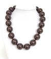 Classic Bold Resin Bead Statement Necklace