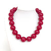 Classic Bold Resin Bead Statement Necklace