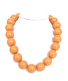 Classic Bold Resin Bead Statement Necklace