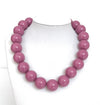 Classic Bold Resin Bead Statement Necklace