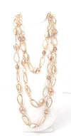 Golden Triple Layer Crystal Necklace