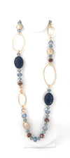 Mixed Crystal Long Necklace
