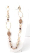 Mixed Crystal Long Necklace